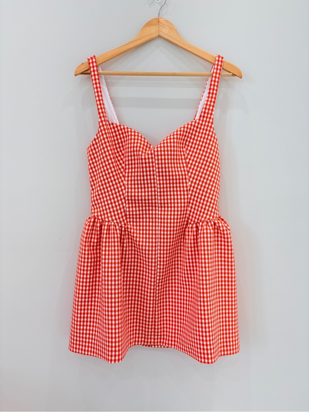 ZARA Gingham Sweetheart Sundress